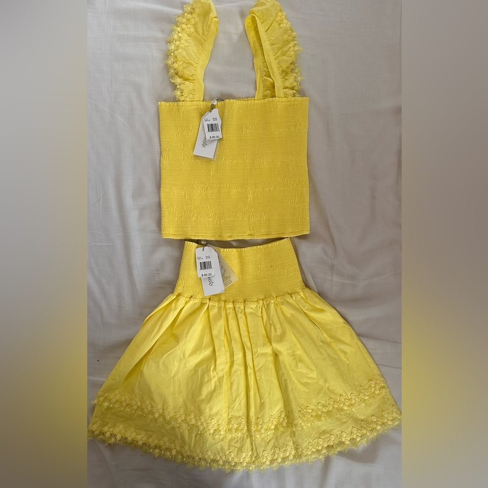 Peixoto Mariel Smocked Top and skirt